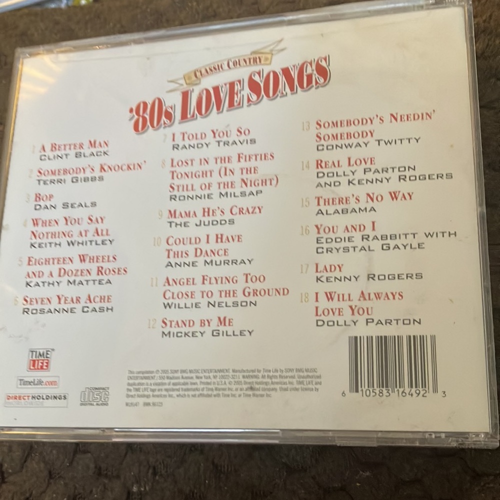 Classic country 80’s love songs cd - Picture 2 of 2